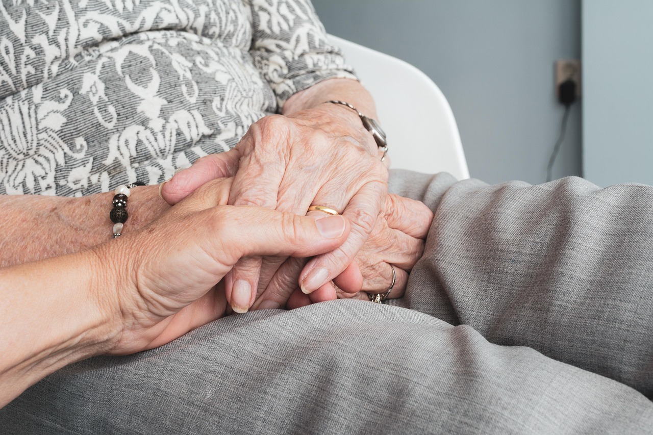 hands, old, old age, senior citizens, happy mothers day