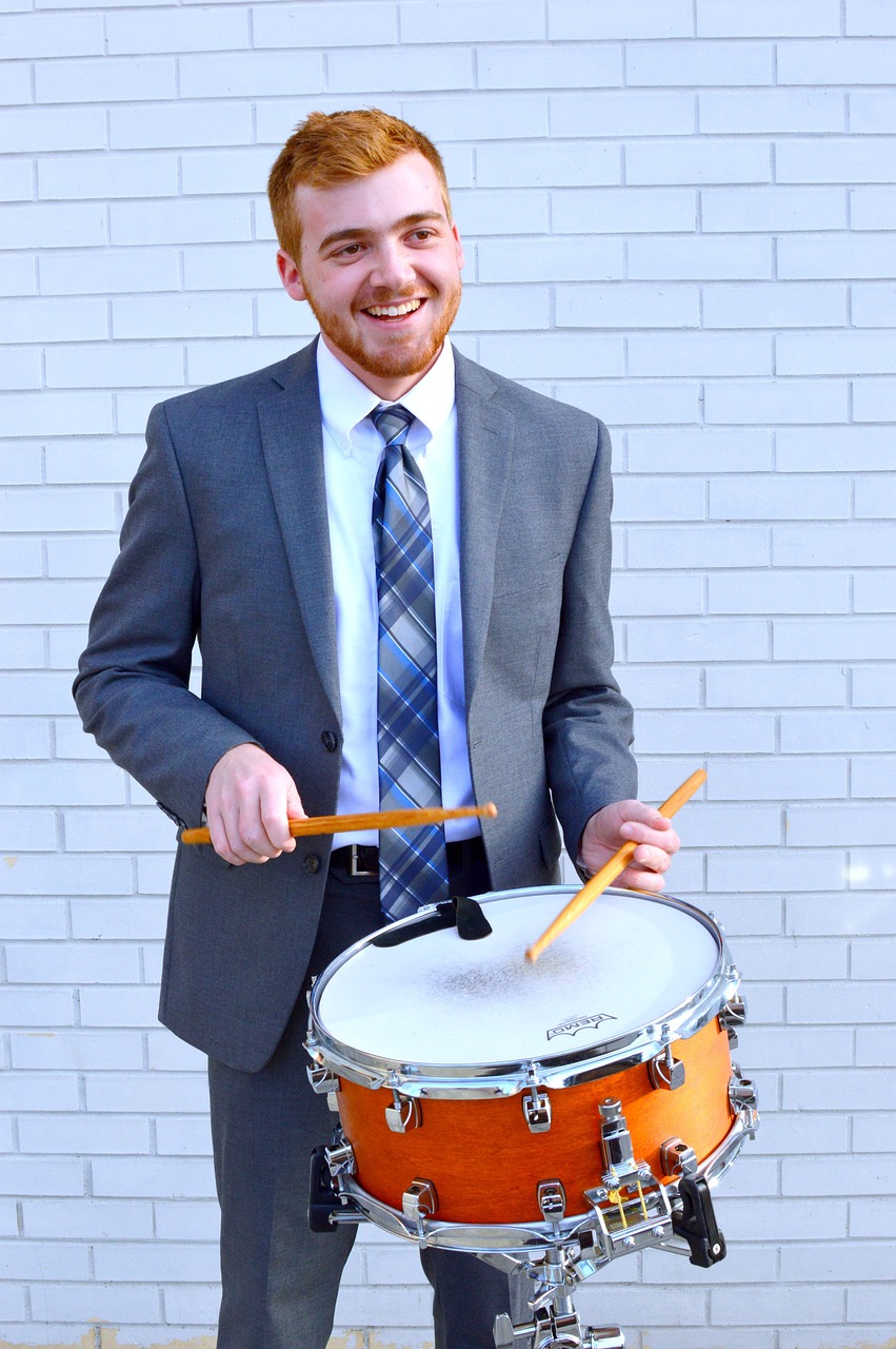 drummer,  suit,  portrait,  drum,  music